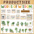 YUUIKLLE Set Plant Bookshelf Bulletin Board Motivational Flower Reading Bulletin Board Back to School Positive