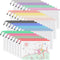 Umriox 32PCS Mesh Zipper Pouch Bags - Zipper Bags for Organizing, A4, Letter Size Storage Bags for School Office