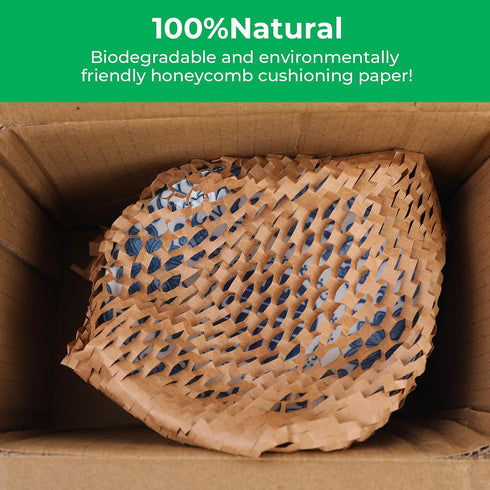 UBCGOTT Packing Packing (10.6" 14.5" (25 Honeycomb Paper Sheets Bubble Cushioning Wrap for Moving, Products & Gifts