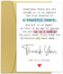 Sweet Poem Thank You Card, Funny Appreciation Card Gifts for Friend Coworker