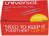 Universal 72240 Nonskid Paper Clips, Jumbo Wire, Silver, 1000/Pack