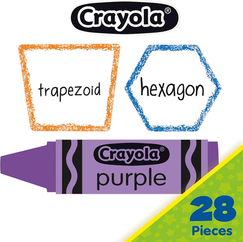 Eureka Crayola Colors and Shapes Classroom Bulletin Board Set for Teachers, 28 Pieces by Eureka