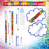 Kolewo4ever 48pcs HB Building Block Pencils Translucent Pencil Multicolor Non- Sharpening Pencils Pop Up Plastic Pencils for Exams, School, Office, Sketching Learning Activities by Kolewo4ever