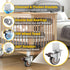 2 Inch Set 4, 600 LBS, Side Mount Casters of Thickened L-Shaped Caster Wheels for Furniture, Total Capacity No Noise