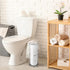 3 Decorative Metal Standing Toilet Tissue Holder for Bathroom/Powder Room, Compact Tissue Reserve for Jumbo Rolls