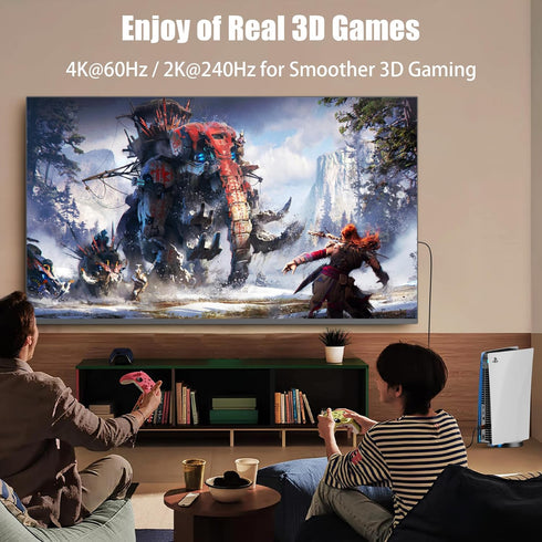 4K 6FT 5-Pack, 18Gbps 2.0 4K@60Hz 2K@240Hz, HDR10, 12bit, 3D, Dolby, 2.2 PS5, HDMI Cable High Speed HDMI Cord, Support