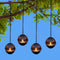 Solar Hanging Lanterns Lights Outdoor, 4 Pack Hanging Candle Holder with Solar