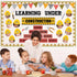 Set gisgfim Construction Bulletin Board Decorations Learning Under Construction Paper Cutouts DIY Photo Helmet
