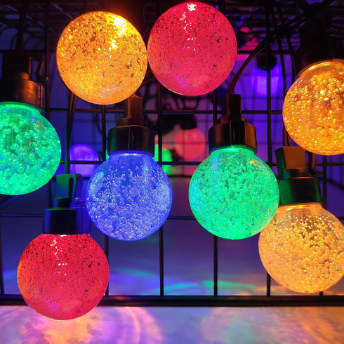 AWQ 35 Commercial 20 G50 Bulbs FT Globe String Lights Outdoor Grade Light with Shatterproof LED Waterproof Extendable