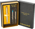 Luxury Ballpoint Pen Gift Set, 24K Gold Trim, Black Ink Refills, Fancy Writing Pens for Men Women, Christmas Silver