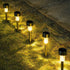 16 Pack GIGALUMI Solar Path Lights Outdoor,Solar Lights Outdoor Waterproof,Stainless Steel LED Landscape Lighting,Solar