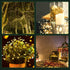 Operated,20Ft 200LED White,2 Pack FairyGlim Outdoor Fairy Lights Battery Green Copper Wire Cluster Lights