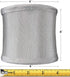 4x4x4 Grey Shantung Clip-On Sconce Half-Sconce Lampshade - Perfect for Chandeliers, Foyer Lights, and Wall sconces