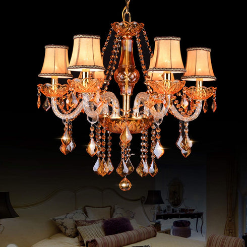 Generic 6PCS 25 100mm Gold Metal Chandelier Candle Light Cover Sleeves Replacement Part Chandelier Cover Tube x