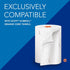 (47091), 12.65" 13.02" 7.18" 1) Scott Slimroll Manual Towel Dispensers White, for Orange Core Scott Slimroll Towels, x