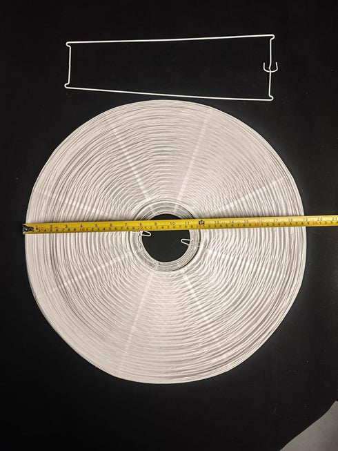 Hytsoeee(19.69Inch) (19.69) Large Paper Lantern,White Wax Gourd Paper Lamp Shade, Chinese Foldable Rice Paper Lamp