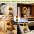 QHGJUTKI Emotional Support Crochet Flowers with Card Positive Gifts for Mom Friend Teacher - Appreciation Birthday