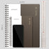 EMSHOI A4 Spiral Notebook College Ruled Lined Journal, 11.2" X 8.27",150 Sheets, 100gsm Thick Paper, Waterproof Softcover, Twin-Wire Binding, for Women Men School Work Business Writing, Gifts-Coffee by EMSHOI