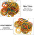NUOBESTY 2 Boxes Rubber Bands, Office Supplies Elastic Stretchable Bands for Home and School