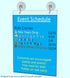 Marketing Holders Window Mount Sign Holder for 8.5" x 11" Advertisements, Double Sided Clear Acrylic with Suction Cups