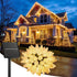 Solar Christmas Lights Outdoor, 50 LED C9 Strawberry String Light with Timer