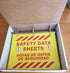 SDS Magnetic Hanging 3-Ring Binder, 1” D Ring with SDS Cover Sheet for Safety Data Sheets