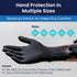 Adenna PHM912 Phantom 6 Mil Powder-Free Latex Gloves, Medical Grade, Black, Small, Box of 100