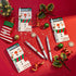 Sayglossy 36 Sets Glitter Christmas Pens Gifts Bulk Christmas Employee Appreciation Gifts Ballpoint Pens with Thank You