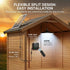 3200LM IP65 4 1 Pack Solar Shed Lights Indoor Outdoor, Motion Sensor Pendant Light Daytime Available with Remote