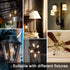 TJOY Edison Light Bulbs, 60W Equivalent, Dimmable Vintage LED, E26 Medium Base, Warm White 2700K, 4 Pack