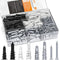 INCLY 200PCS #8 Drywall Anchors Kit, Self Drilling, 100 Zinc Metal & Plastic Dry Wall Anchors and 100 Philips Screws