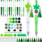 Teling 12 Pcs Beadable Pens, Plastic Black Ink Ballpoint Pen with Assorted Spacer Beads for DIY School Supplies