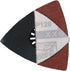 Triangular Oscillating Multi Tool Sanding Pads, 3-1/8 Inch, Assorted Grit 60/80/100/120/240, Pack of 55 Pcs