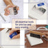 Mr. Pen Professional Geometry Set, 17 Pcs Architect Drafting Tools, Compass, Protractor, Scale Ruler, Stencils