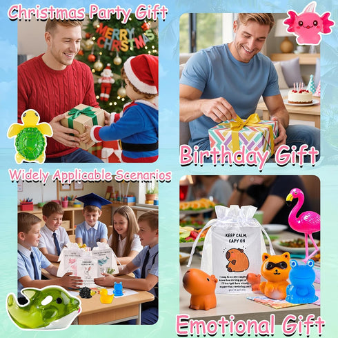 PAPPYN-A 60 Set Employee Appreciation Gifts Bulk for Coworkers Team Staff Thank You Gifts Organza Bags Back