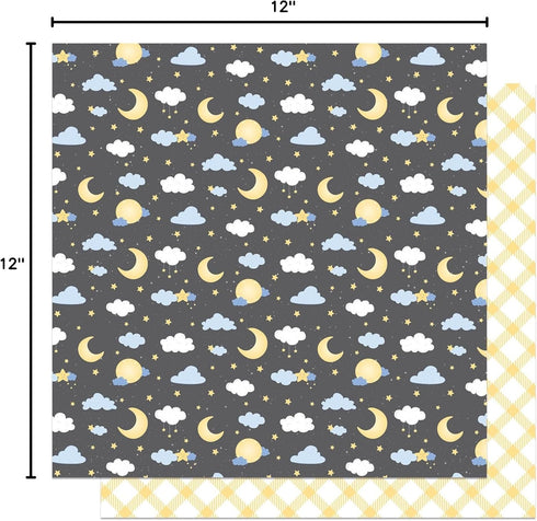 PhotoPlay 12"X12"-Night Hush Little Baby Double-Sided Cardstock Night