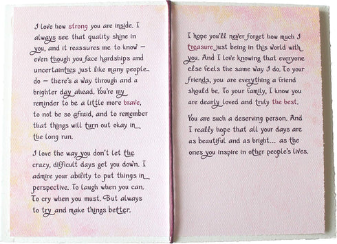 Blue Mountain Arts Card for HerThinking of You Card, Just Because Card, Thank You Card for Wife, Mom, Sister, Daughter