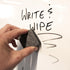 Flipside Products Large 24" x 36" Dry Erase Reusable Sheet with Black Marker and Eraser Cap, Peel and Stick