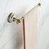 Antique Bronze Brass Hand Towel Bar for Bathroom, Rustproof Wall Mounted Towel Rack with Porcelain Design