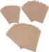 Quotidian Brown Flat Medium Greaseproof Kraft Paper Bags - 4" x 6" (Pack of 100) for Bakery Cookies, Candies, Dessert