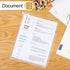KTRIO 12 Pack Zipper Binder Pocket, Letter Size Clear PVC Loose Leaf Pouch for 3 Ring Binder Document Storage