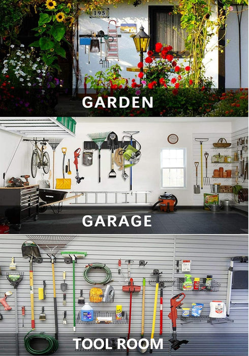 String Trimmer Hanger Bracket, Garden Lawn Trimmer Wall Mount, Heavy Duty Weed Eater Rack for Garage