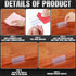 6pcs Counter 2 24 16 Inches, 1/ 8 Inch 1/ 4 Inch Weysat Desk Acrylic Panels Holder and Pcs Acrylic Desk Divider