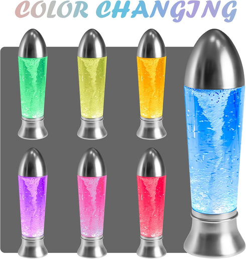 10.5" YAKii Tornado Lamp LED Color Changing Table Lamp,Tornado Maker Science Toy, Battery/USB Cable Operated,Christmas