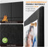 MaxGear Large Cork Board for Wall 47" x 35" Black Bulletin Board with 12 Pack Felt Wall Tiles