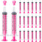 20 Pack 10ml Plastic Syringe with Caps, Colored Measuring Syringe for Pets Feeding, Individually Sealed