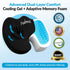 Tailbone, 17.5 14 Premium Memory Foam Gel Seat Cushion for Coccyx, Back & Sciatica Pain Relief Fits x Seats, Ergonomic