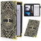 Waitress Book, Vikings Tree Server Books for Waitress with Zipper Pocket, Leather