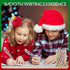 Cholemy 200 Pcs Christmas Pens Bulk, Xmas Theme Ballpoint Pens, 0.7mm Black Ink for School Office Home Gift