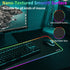 RGB Large Gaming Mouse Pad, 12 Light Modes, Computer Keyboard Mouse Pad, Oversize Anti-Slip Rubber Base Mouse Mat for Computer PC Games (31.5x11.8in Black,0.11in Thick) by TIDALSOIL